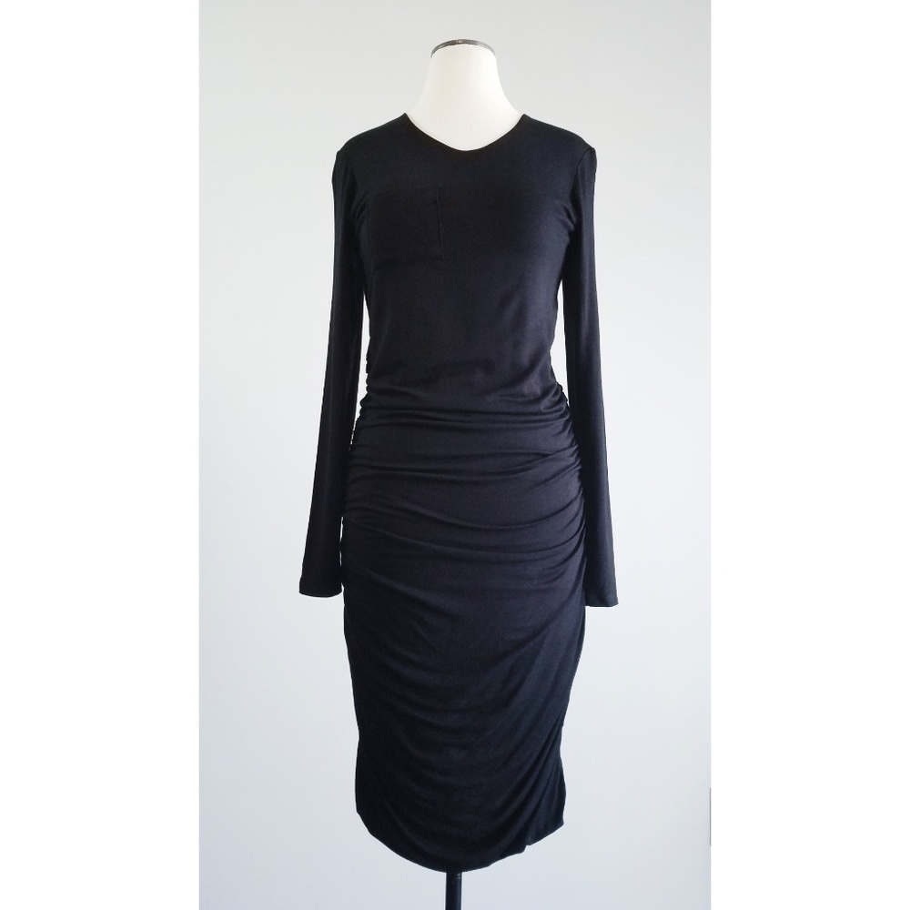 Shabby Apple Black Long Sleeve Florence Dress